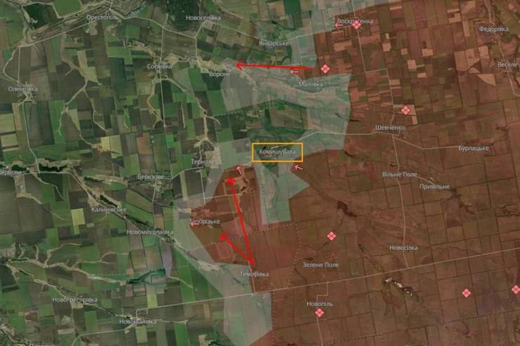 Российские войска оккупировали два села в Синельниковском районе Днепропетровской области