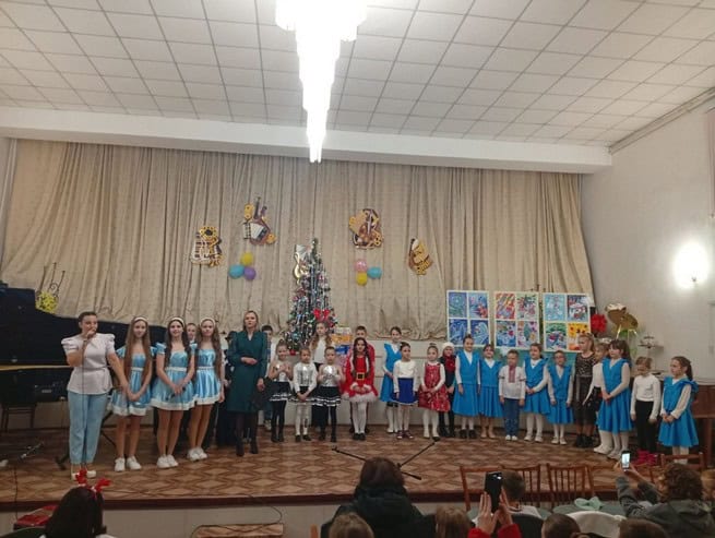 Новогодний концерт в Синельниково