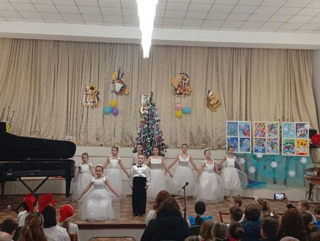 Новогодний концерт в Синельниково