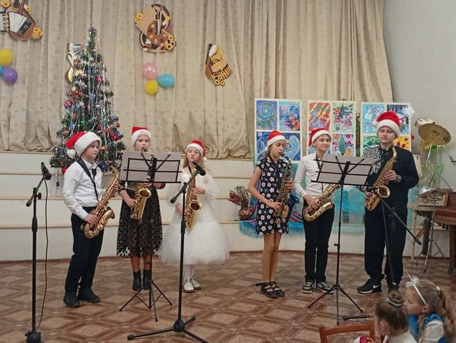 Новогодний концерт в Синельниково