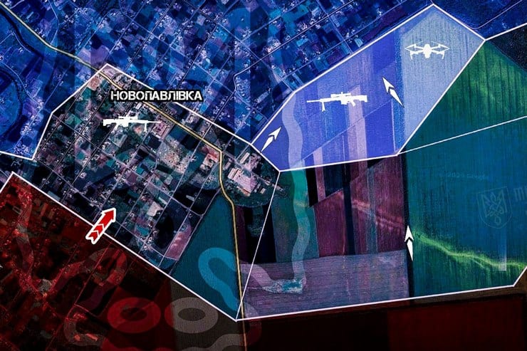 Російські війська намагаються дотиснути Новопавлівку, щоб наступати на Межову